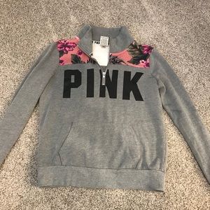 PINK VICTORIA SECRET HALF ZIP🌺